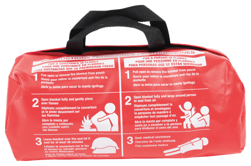 High-Temperature Emergency Fire Blanket - Uncoated Fiberglass - 18 oz product photo