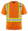 Hi-Vis Bird's-Eye Safety T-Shirt - Hi-Vis Orange - L product photo