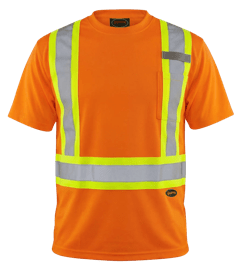 Hi-Vis Bird's-Eye Safety T-Shirt - Hi-Vis Orange - L product photo
