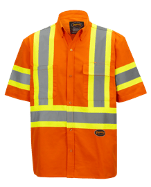 Chemise de securit&eacute; en coton haute visibilit&eacute; - Orange haute visibilit&eacute; - G photo du produit