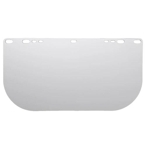 Polycarbonate Face Shield Window &ndash; Shape E &ndash; Unbound &ndash; Clear product photo