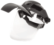 DP4  Series Face Shield - Ratcheting - Polycarbonate - Clear - Anti-Fog - Flip-up Shade 8 IR Visor product photo