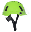 XS2-500 Type 2 Safety Helmet w/Flip–Up Visor – Vented – Hi-Vis Green product photo
