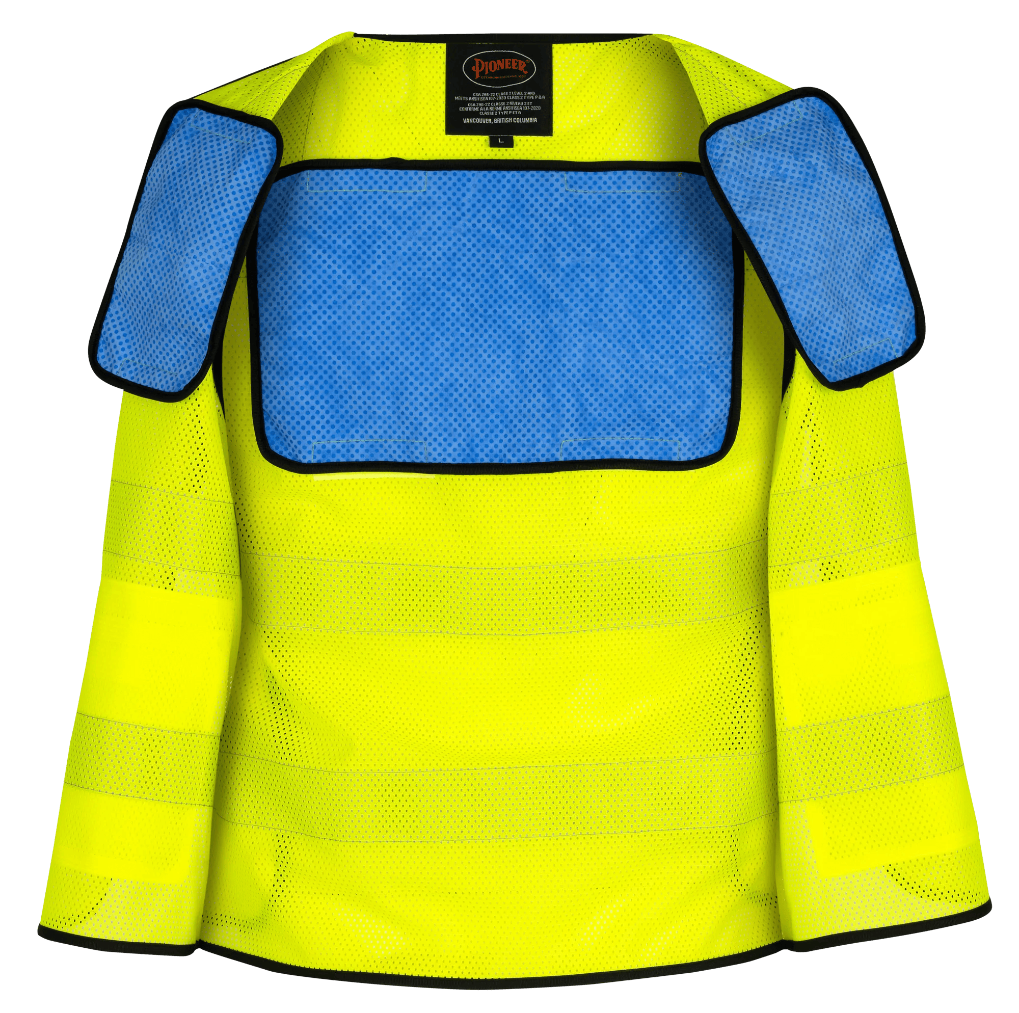 Hi-Vis Class 2 Safety Vest – Cooling Panels – Hi-Vis Yellow – S