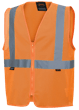 Hi-Vis Poly Mesh Safety Vest - Zipper Closure - Hi-Vis Orange - XL product photo