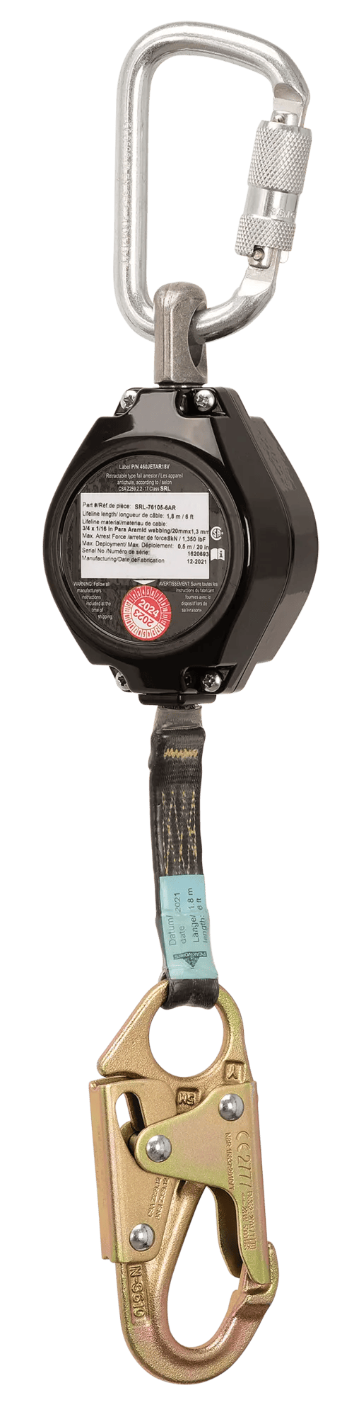 Arc Flash Single Leg SRL – 6' | V845682006AR | Self-Retracting