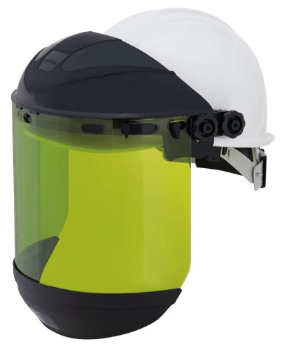 312 Series Premium Arc-Flash-Rated Face Shield - Dual Crown - Universal Adapter - 9.9 Ca/cm² Polycarbonate Window - Uncoated product photo