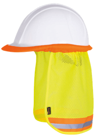 Hi-Vis Mesh Cooling Hard Hat  Sunshade - Hi-Vis Yellow - O/S product photo