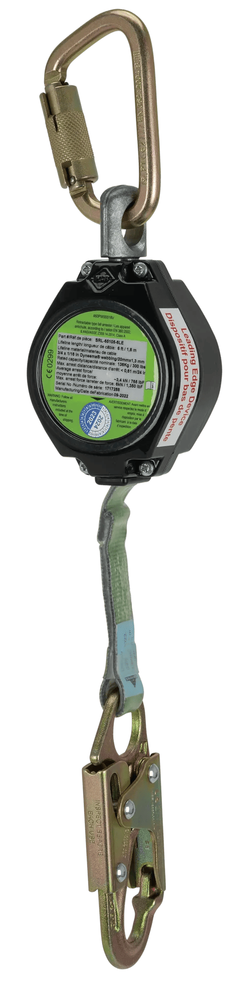 Leading Edge SRD - Single Leg Web with Snap - 6' | V845822106LE