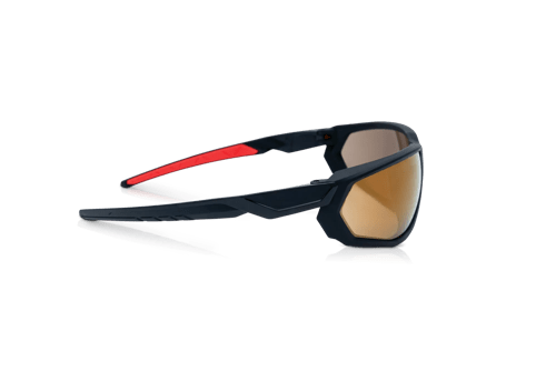 HyperGuard F-Series Safety Glasses - Gold Mirror Lens product photo