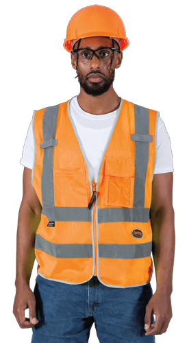 Hi-Vis Poly Tricot  Safety Vest - Hi-Vis Orange - XL product photo