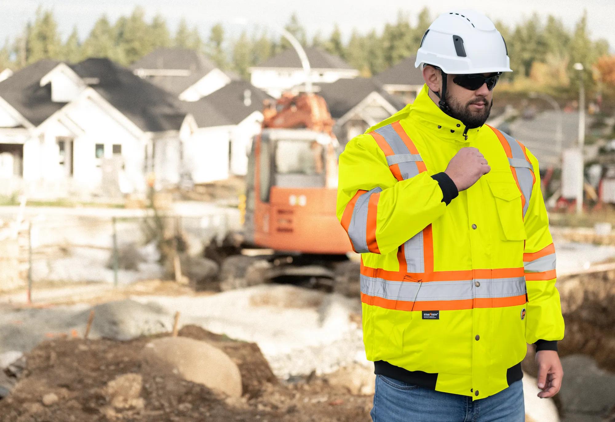 Construction worker on a job site
