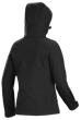 Women’s Heated Softshell Jacket – 4 Settings – 4-Way Stretch – Detachable Hood - Black - L product photo