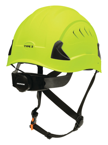 CH-2-400V Type 2 Safety Helmet - Vented - Hi-Vis Green product photo