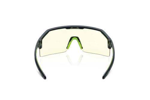 Maxview+ Safety Glasses - Black Frame - Amber Anti-Fog Lens product photo
