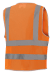 Hi-Vis Poly Mesh Safety Vest - Zipper Closure - Hi-Vis Orange - L product photo