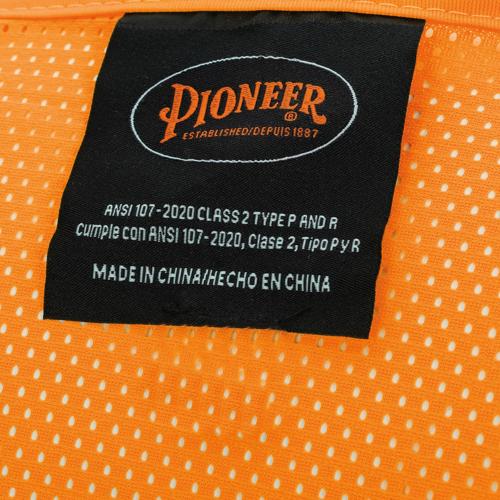 Hi-Vis Poly Mesh Safety Vest - Zipper Closure - Hi-Vis Orange - XL product photo