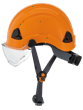 CH-350 Industrial Climbing Hard Hat w/Flip-Up Wraparound Visor - Non-Vented - Orange product photo
