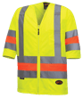 Chemise &agrave; manches courtes pour signaleur routier &ndash; Conforme &agrave; la norme P4.34.1 MTQ &ndash; Jaune/vert haute visibilit&eacute; &ndash; Taille homme G photo du produit