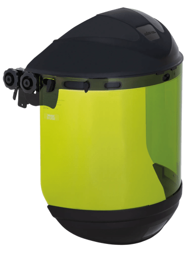 312 Series Premium Arc-Flash-Rated Face Shield - Dual Crown - Universal Adapter - 9.9 Ca/cm² Polycarbonate Window - Uncoated product photo