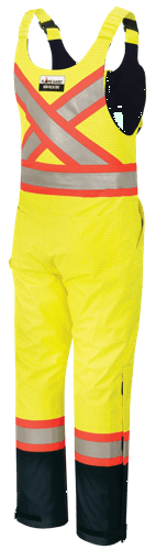Salopette de s&eacute;curit&eacute; &laquo;Defender&reg;&raquo; ignifuge/anti-arc &eacute;lectrique/antistatique en trilamin&eacute; Oxford 300D &ndash; Jaune/vert haute visibilit&eacute; &ndash; 2TG photo du produit