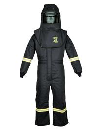 25 Cal TCG™ Arc Flash Hood and Coverall Suit Set , Ventilation System, and Headlamp XL product photo