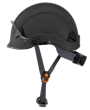 CH-350 Industrial Climbing Hard Hat w/Flip-Up Wraparound Visor - Non-Vented - Black product photo