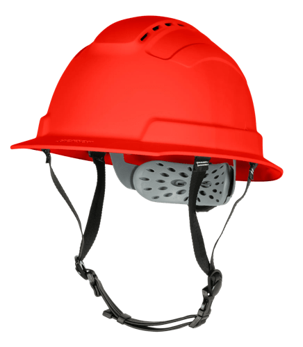 BLOCKHEAD2 Type 2 Full Brim Safety Helmet &ndash; Vented &ndash; Red product photo