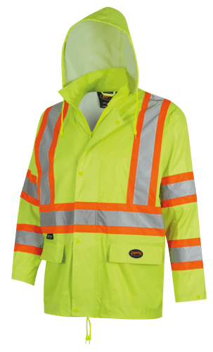 Waterproof Lightweight Safety Rain Suit - Yellow/Green - S product photo