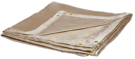 18 oz Silica Cloth Welding Blanket - Tan - 6' x 8' product photo