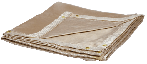 18 oz Silica Cloth Welding Blanket - Tan - 6' x 8' product photo