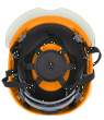 XS2-500 Series Type 2+ Vented Safety Helmet w/Flip-Up Visor - Hi-Vis Orange product photo