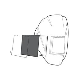 HSL and HLX Replacement Kit - Safety Plates, PC Material Type Shade , 5.25" x 4.5" Filter Dimension, Shade 10 Plate, Outer Plate, Replacement Retainer, Lens Pad product photo