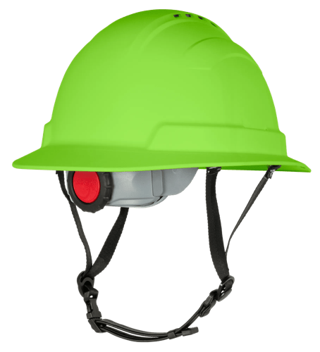 BLOCKHEAD2 Type 2 Full Brim Safety Helmet &ndash; Vented &ndash; HV Green product photo