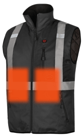 SafetyVestsHiVisHeatedSafetyVests Front View M