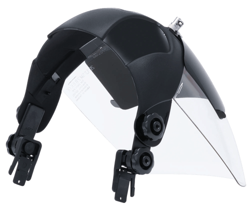 DP4 Series Premium Single Crown Face Shield &ndash; Universal Adapters &ndash; Shade 8 IR Flip-Up Visor product photo