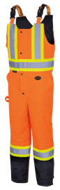 Salopette de s&eacute;curit&eacute; imperm&eacute;able metelass&eacute; &ndash; orange haute visibilit&eacute; &ndash; bas noir&ndash; homme 2TG photo du produit
