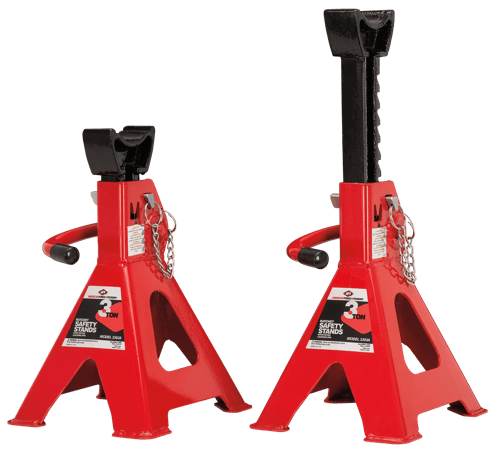 Jack Stand Set - Ratchet Style - Double Locking - 3 Ton Capacity product photo