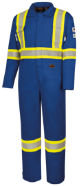 Combinaison de s&eacute;curit&eacute; FR-Tech&reg; matelass&eacute;e ignifuge/anti-arc &eacute;lectrique &ndash; Bleue roi &ndash; Taille homme M photo du produit
