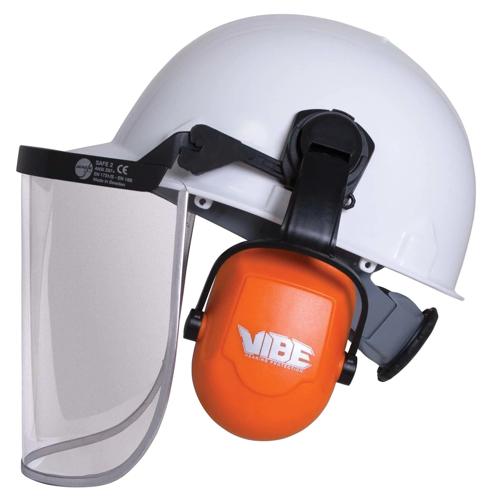 Safe 2 Protection System &ndash; Polycarbonate Face Shield Window &ndash; 8 x 14 x 0.040" &ndash; Bound &ndash; Clear product photo