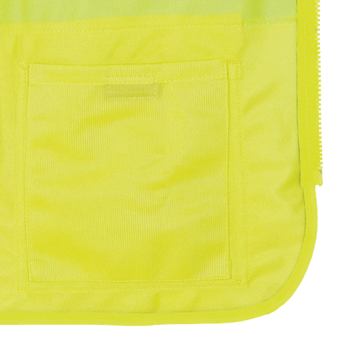 Women's Hi-Vis Tricot Poly Interlock Safety Vest - Zipper Closure - Hi-Vis Yellow/Green - L product photo