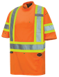 Chandail de s&eacute;curit&eacute; en &oelig;il de perdrix avec ruban sur les manches - Orange haute visibilit&eacute; - P photo du produit