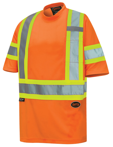 Chandail de s&eacute;curit&eacute; en &oelig;il de perdrix avec ruban sur les manches - Orange haute visibilit&eacute; - P photo du produit