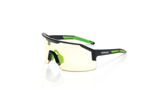 Maxview+ Safety Glasses - Black Frame - Amber Anti-Fog Lens product photo