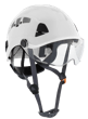 CH-450V Industrial Climbing Hard Hat w/Flip-Up Wraparound Visor - Vented - White product photo