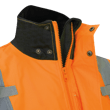 Hi-Vis 300D Ripstop PU-Coated Rain Jacket - 100% Waterproof - Hi-Vis Orange - XL product photo