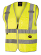 Hi-Vis Poly Tricot  Safety Vest - Zipper Closure - Hi-Vis Yellow/Green - L product photo