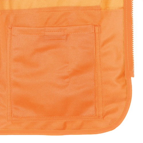 Women's Hi-Vis Tricot Poly Interlock Safety Vest - Zipper Closure - HV Orange - 2XL product photo