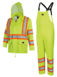 Waterproof Lightweight Safety Rain Suit - Yellow/Green - S product photo