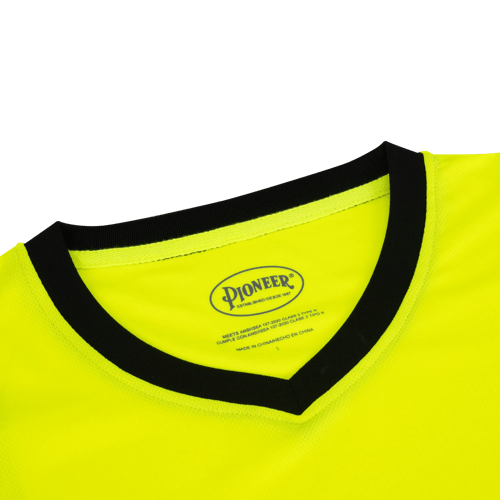 Women's Hi-Vis Short -Sleeved Safety T-Shirt - Class 3 - Hi-Vis Yellow - 2XL product photo